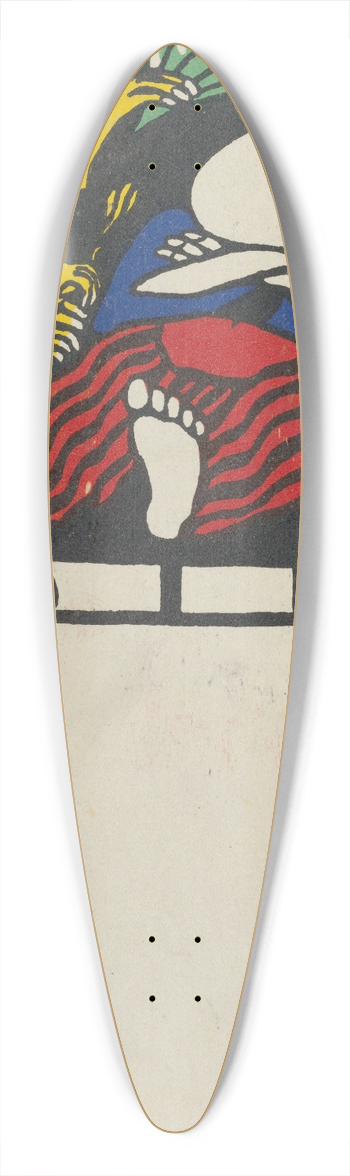 Rudolf Kalvach - Idyll (Idill) 39.3 inch art pintail longboard deck