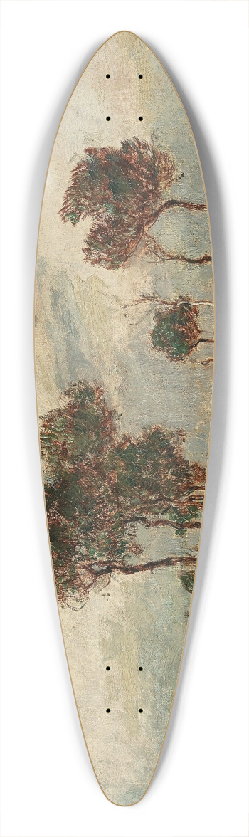 Rudolf Ribarz - An Avenue in Cayeaux 39.3 inch art pintail longboard deck