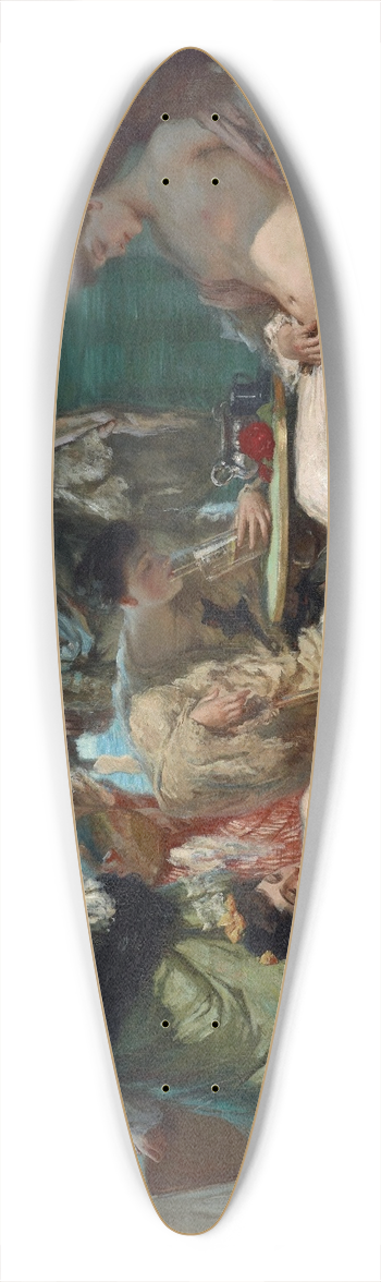 Rupert Bunny - Summer time 39.3 inch art pintail longboard deck