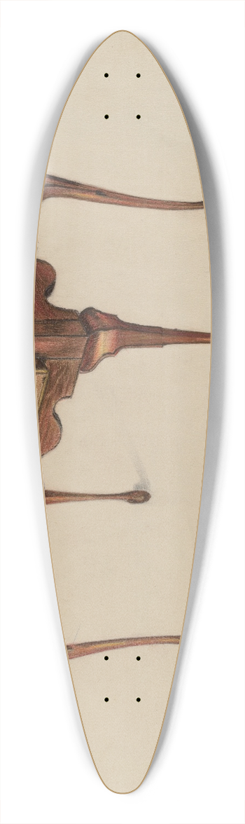 Ruth Bialostosky - Rectangular Table 39.3 inch art pintail longboard deck