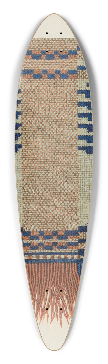 Ruth M. Barnes - Coverlet Detail 39.3 inch art pintail longboard deck