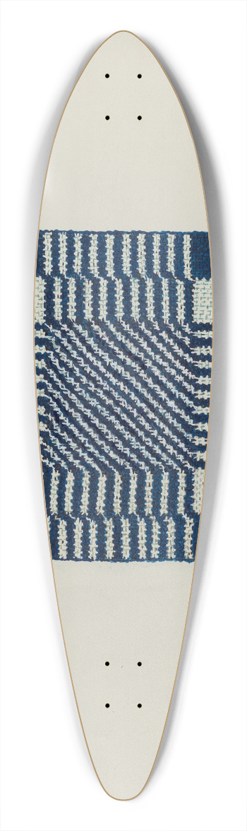 Ruth M. Barnes - Coverlet (Section of) 39.3 inch art pintail longboard deck