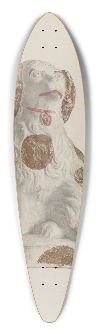 Sadie Berman - Chalkware Dog 39.3 inch art pintail longboard deck