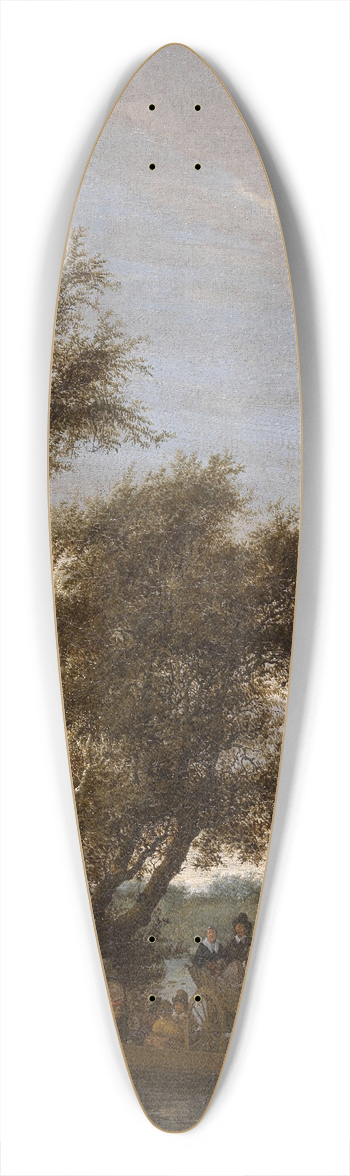 Salomon van Ruysdael - The Ferry 39.3 inch art pintail longboard deck
