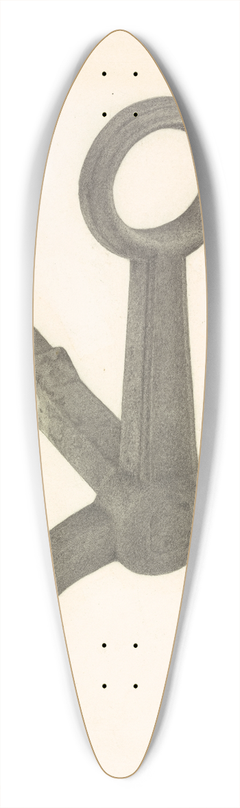 Salvatore Borrazzo - Andiron 39.3 inch art pintail longboard deck