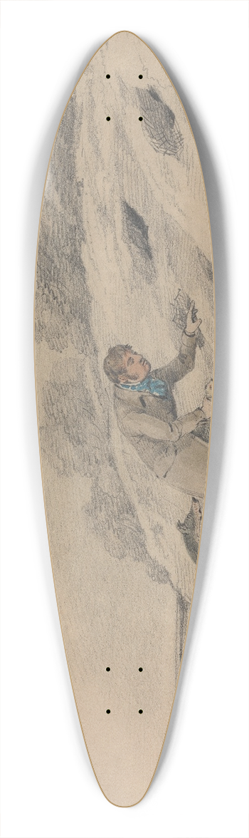 Samuel Alken - Ferreting 39.3 inch art pintail longboard deck