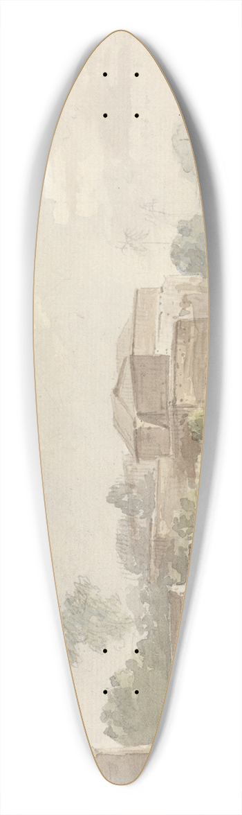 Samuel Davis - At Chinsurah [Chinsura] 39.3 inch art pintail longboard deck