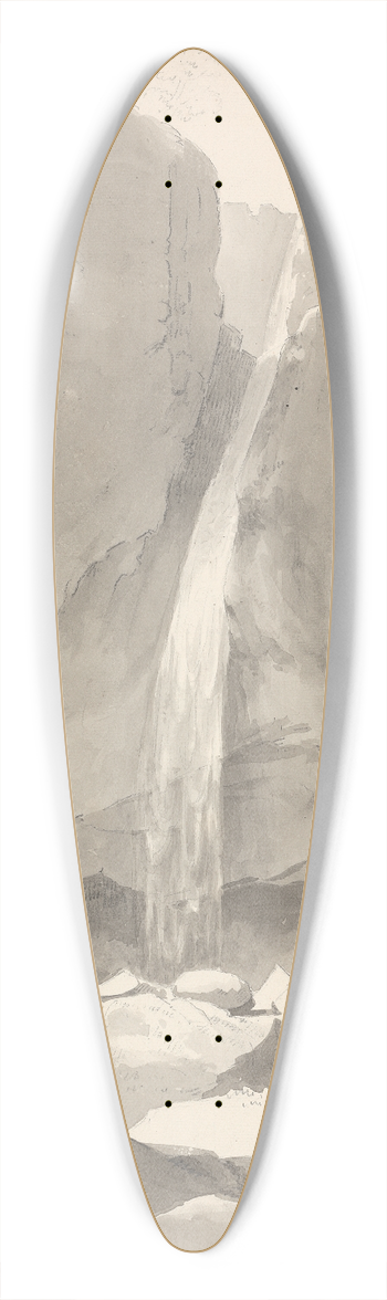 Samuel Davis - A Waterfall 39.3 inch art pintail longboard deck