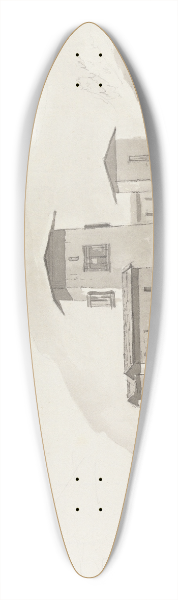 Samuel Davis - Kapta [Chapcha] Castle 39.3 inch art pintail longboard deck