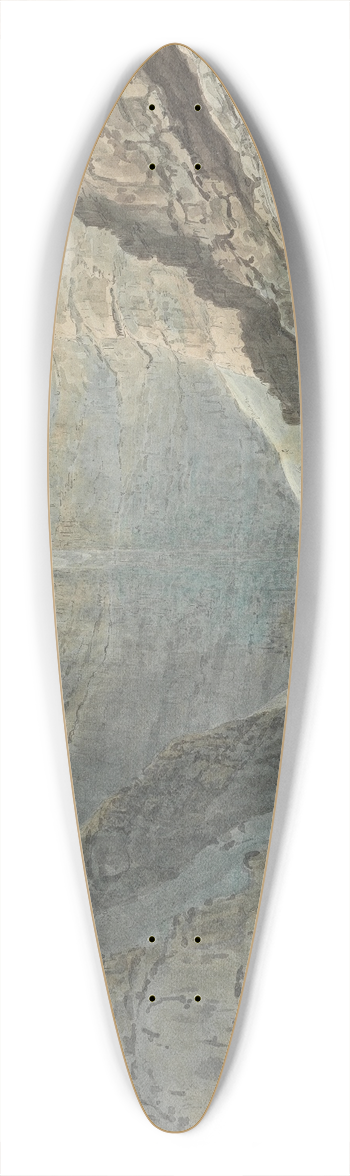 Samuel Davis - Rocky Gorge with a Waterfall 39.3 inch art pintail longboard deck