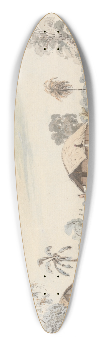 Samuel Davis - Sirree 39.3 inch art pintail longboard deck