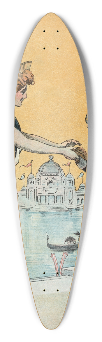 Samuel Ehrhart - Pan-American Puck 39.3 inch art pintail longboard deck