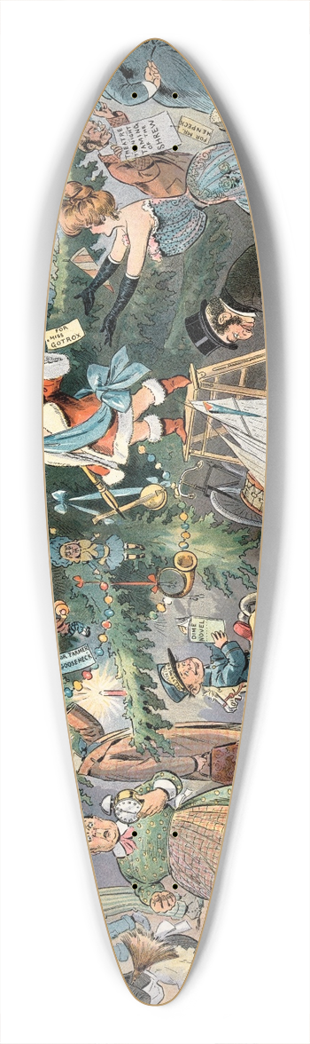 Samuel Ehrhart - Pucks Christmas tree 39.3 inch art pintail longboard deck