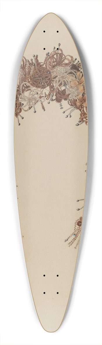 Samuel Faigin - Hair Wreath 39.3 inch art pintail longboard deck
