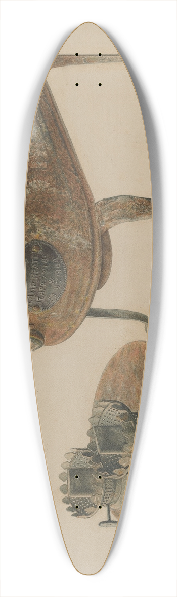 Samuel Faigin - Kerosene Lamp Heater 39.3 inch art pintail longboard deck