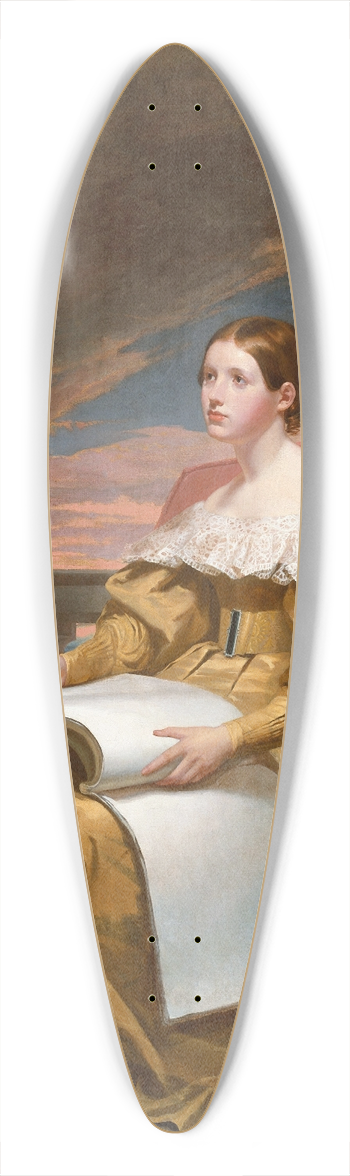 Samuel Finley Breese Morse - Susan Walker Morse (The Muse) 39.3 inch art pintail longboard deck