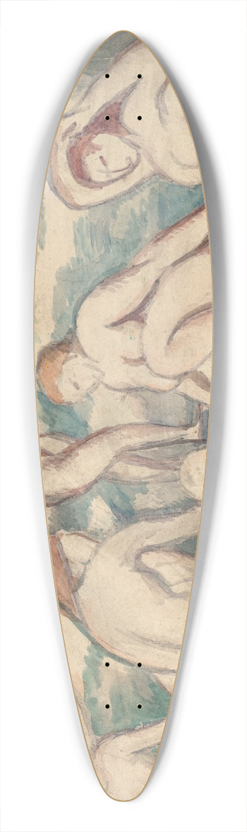 Samuel Halpert - Bathers 39.3 inch art pintail longboard deck