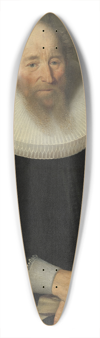 Samuel Hoffmann - Portrait of an Old Man 39.3 inch art pintail longboard deck