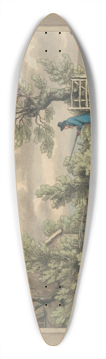 Samuel Howitt - Partridge Shooting 39.3 inch art pintail longboard deck