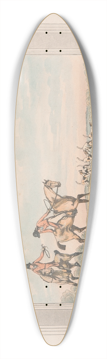 Samuel Howitt - The Check 39.3 inch art pintail longboard deck