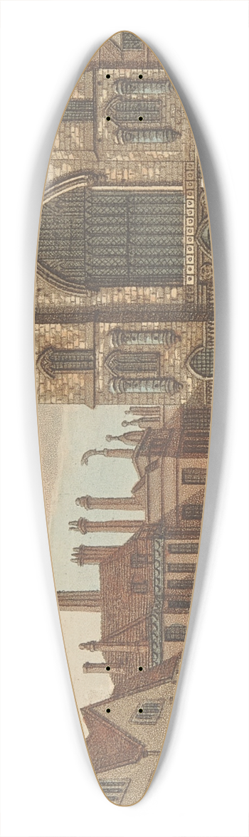 Samuel Ireland - Westminster Hall 39.3 inch art pintail longboard deck