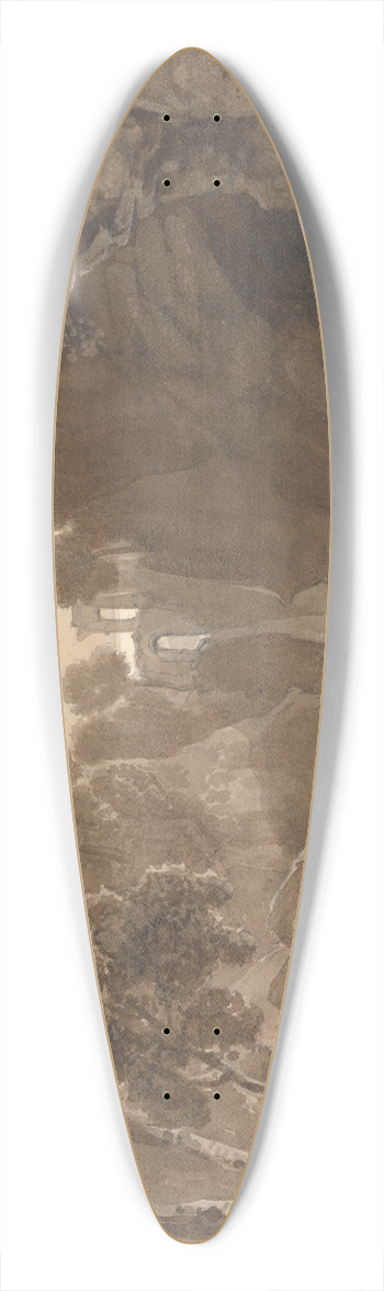 Samuel Jackson - The Moonlit Lake 39.3 inch art pintail longboard deck