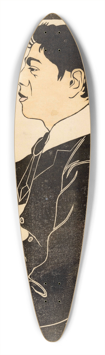 Samuel Jessurun de Mesquita - Een leerling van 1908 39.3 inch art pintail longboard deck
