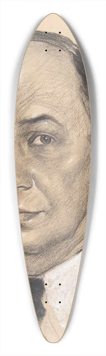 Samuel Johnson Woolf - Donald Randall Richberg 39.3 inch art pintail longboard deck