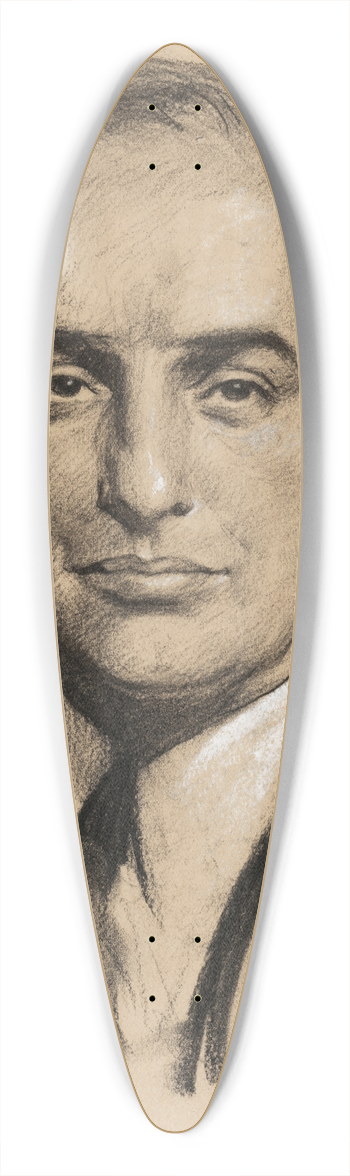 Samuel Johnson Woolf - Robert Moses 39.3 inch art pintail longboard deck