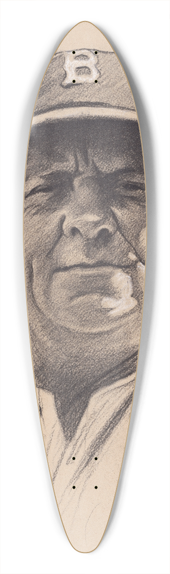Samuel Johnson Woolf - Wilbert Robinson 39.3 inch art pintail longboard deck