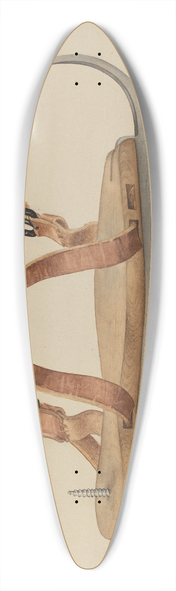 Samuel O. Klein - Ice Skate 39.3 inch art pintail longboard deck