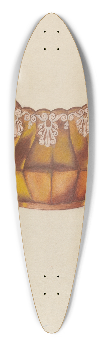 Samuel O. Klein - Pitcher 39.3 inch art pintail longboard deck