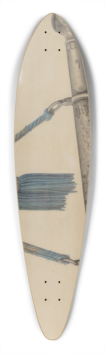 Samuel O. Klein - Speaking Trumpet 39.3 inch art pintail longboard deck
