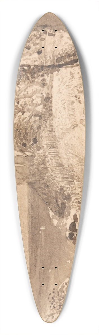 Samuel Palmer - A Pastoral Scene 39.3 inch art pintail longboard deck