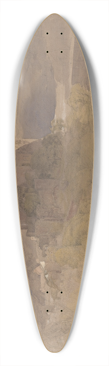 Samuel Palmer - Conway Castle 39.3 inch art pintail longboard deck