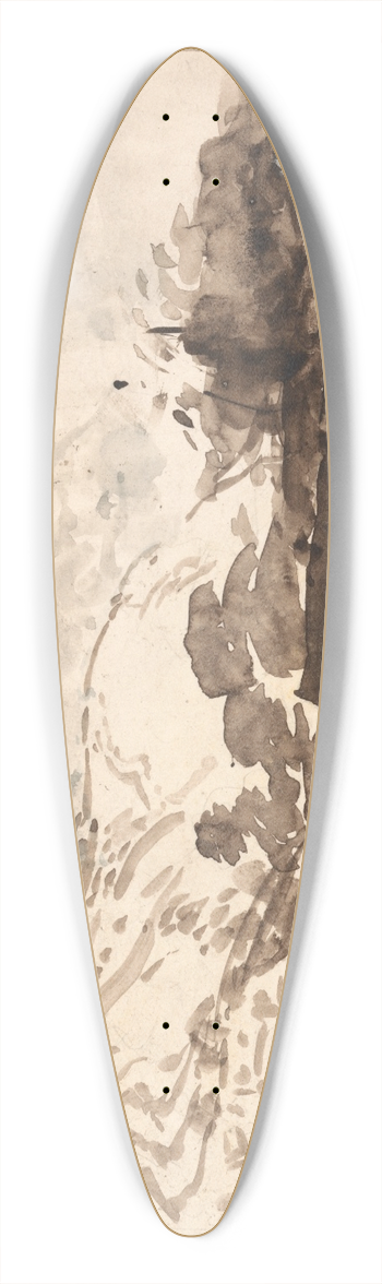 Samuel Palmer - The Bright Cloud 39.3 inch art pintail longboard deck
