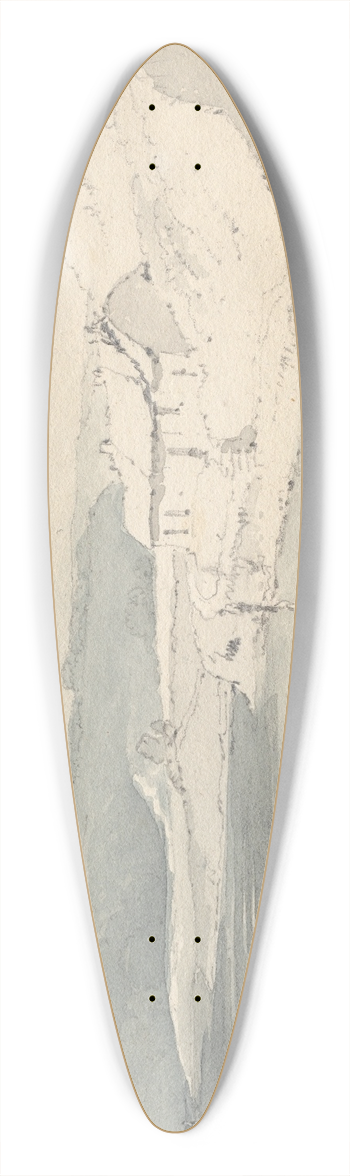 Samuel Prout - Sketchbook: On the ? 39.3 inch art pintail longboard deck