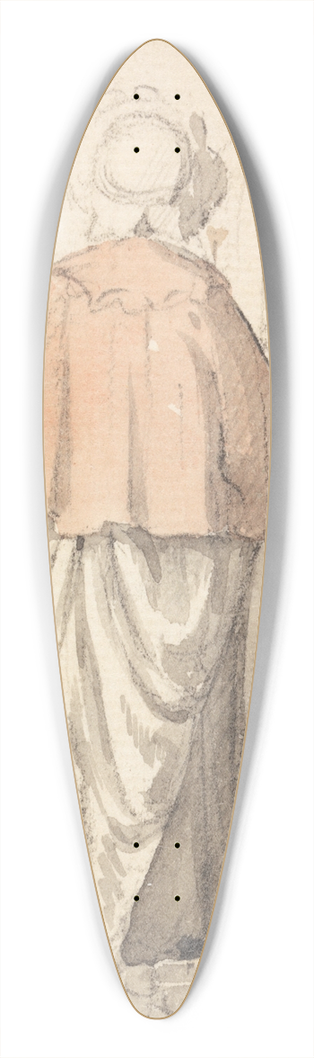 Samuel Scott - The Gossips 39.3 inch art pintail longboard deck