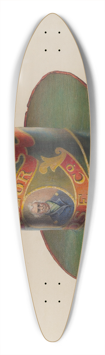 Samuel W. Ford - Firemans Hat 39.3 inch art pintail longboard deck