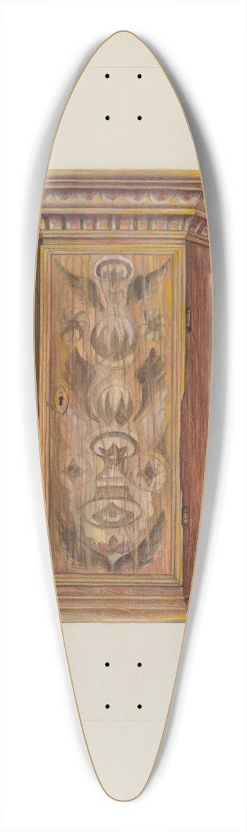 Samuel W. Ford - Wall Cupboard 39.3 inch art pintail longboard deck