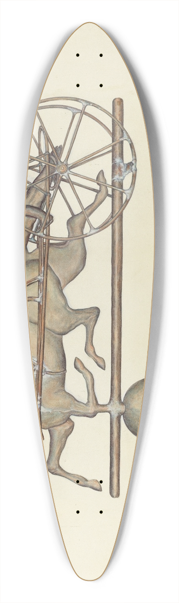 Samuel W. Ford - Weather Vane 39.3 inch art pintail longboard deck