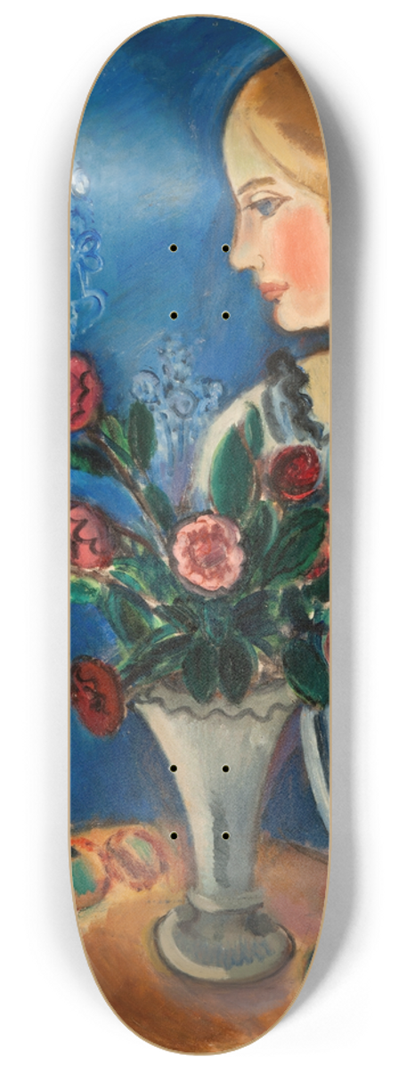 Gsta Sandels - Woman and Still Life 8.25 inch art skate deck