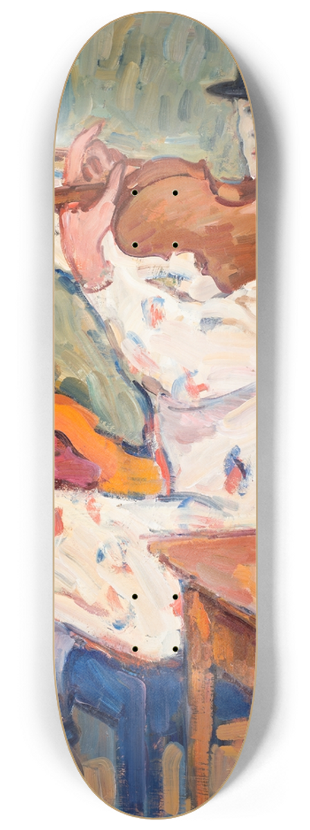 Gsta Von Hennigs - A Clown Playing the Violin 8.25 inch art skate deck