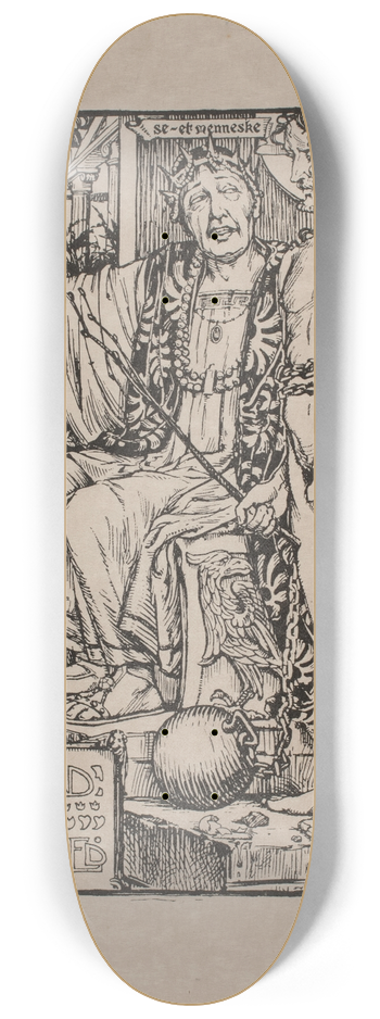 Gudmund Hentze - Kristus for Pilatus 8.25 inch art skate deck