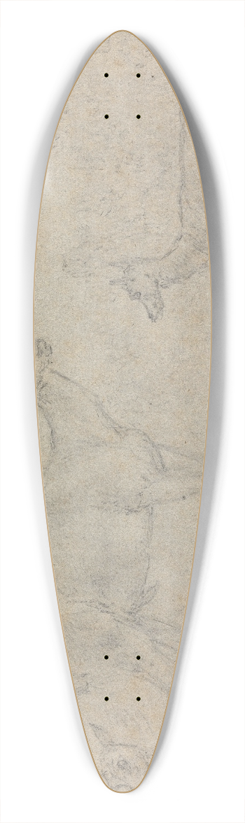 Sawrey Gilpin - A Buck and Two Deer 39.3 inch art pintail longboard deck
