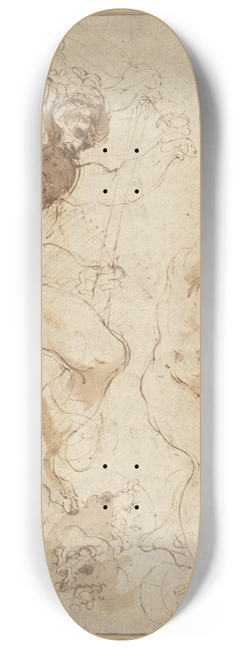 Guercino - Hercules Slaying the Hydra 8.25 inch art skate deck