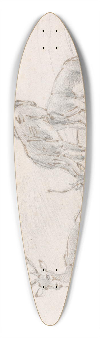Sawrey Gilpin - Three Deer 39.3 inch art pintail longboard deck