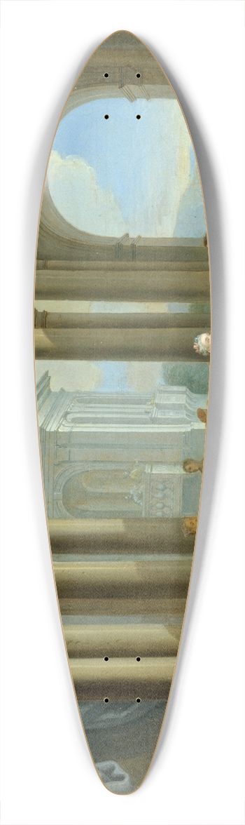 Sbastien Leclerc the younger - Le menuet 39.3 inch art pintail longboard deck