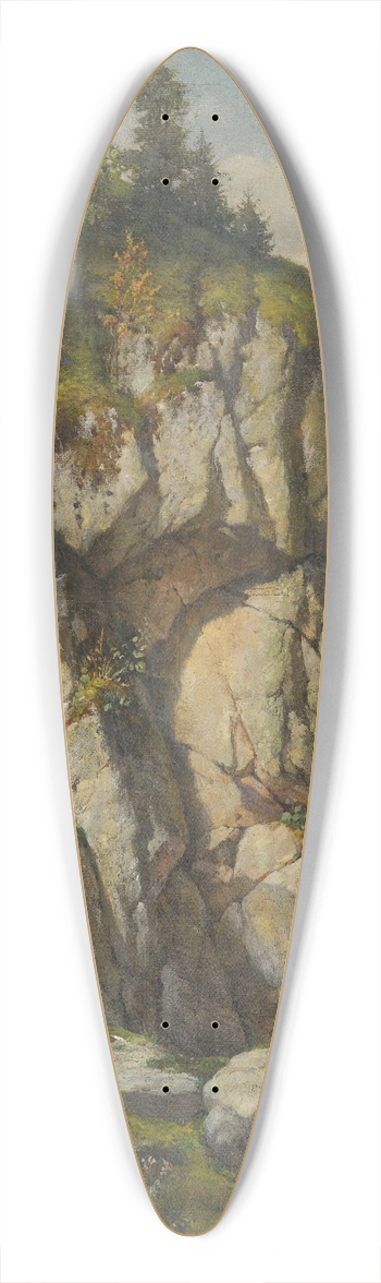 Sebastian Luz - Cliffs 39.3 inch art pintail longboard deck
