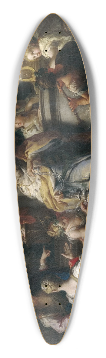 Sebastiano Conca - The Idolatry Of Solomon 39.3 inch art pintail longboard deck